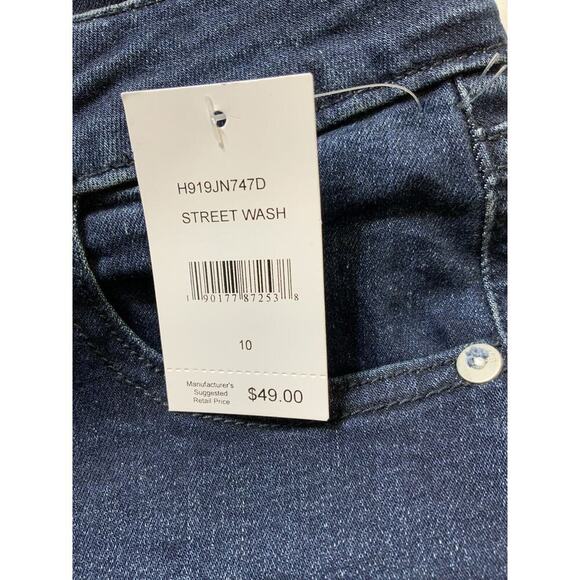 Hudson Kids Jeans Jude Original Skinny Size 10 Street Dark Wash Stretch Denim - Picture 12 of 13